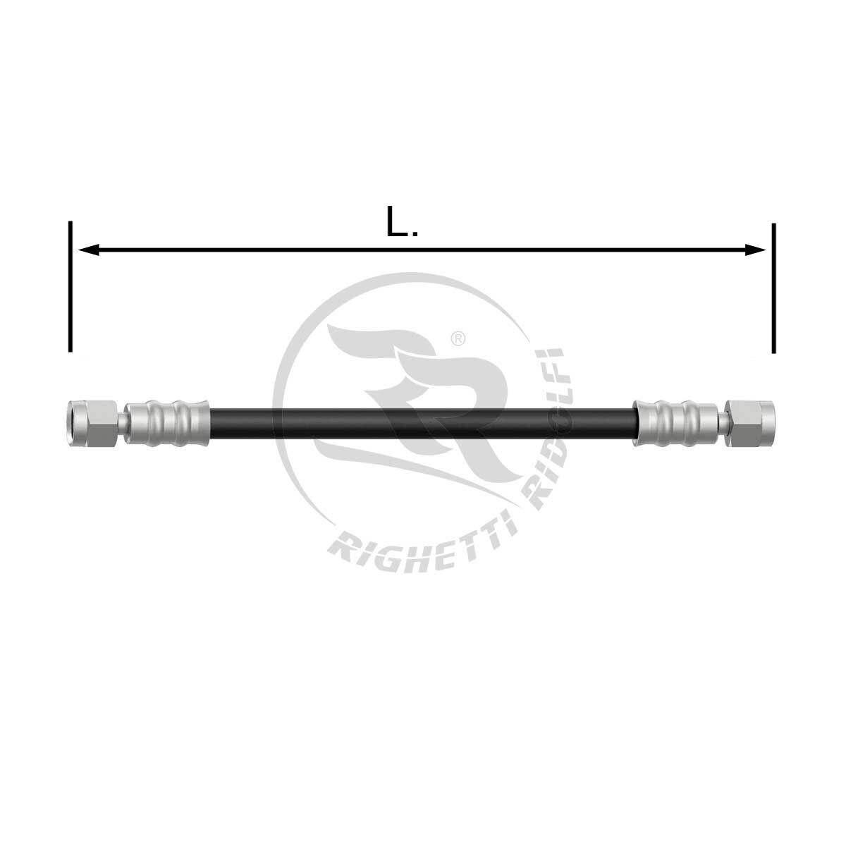 Stainless Steel Pipe 8mm Transparent/Black