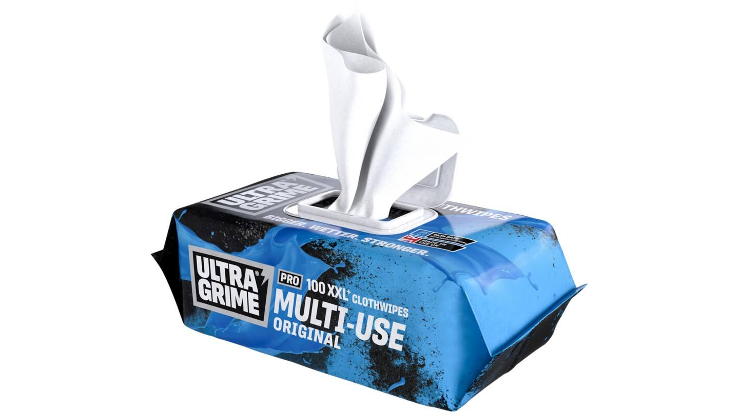 Uniwipe Cleaning Wipes Ultragrime 25cm 100 Sheets