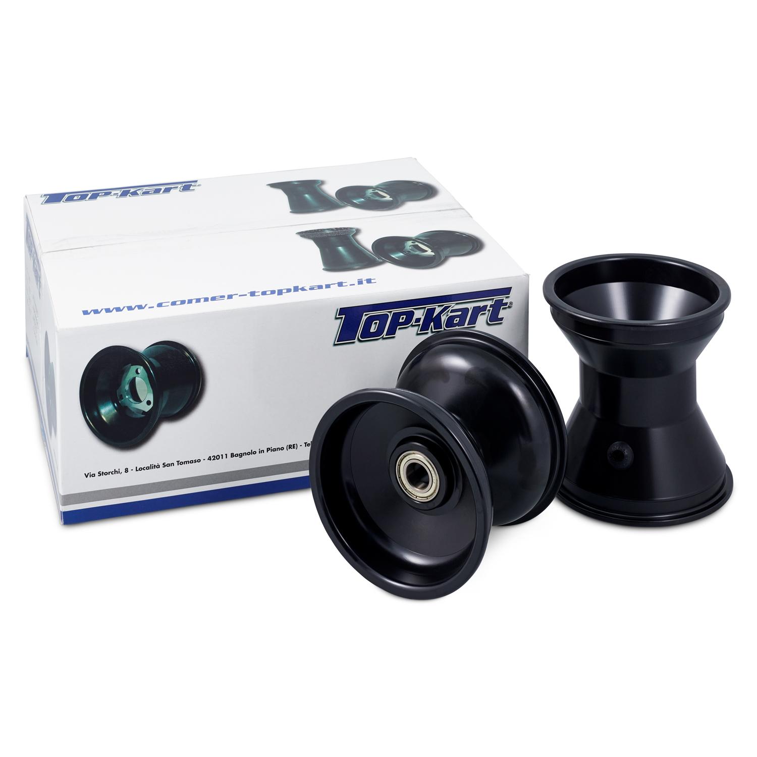 Topkart Zip Lightning Slick Wheel Set Black 5