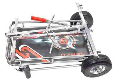 Senzo Chrome 4 Wheel Kart Trolley Stacker