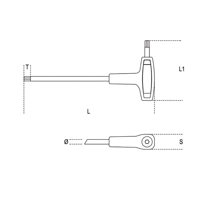 Beta Tools Orange Handle 96T Allen Keys