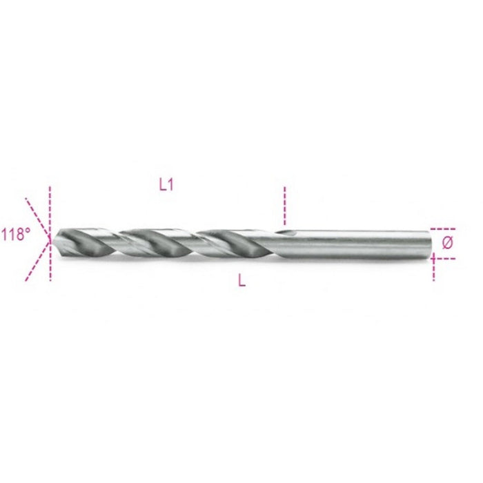 Beta Tools 8mm Hss Drill Bit