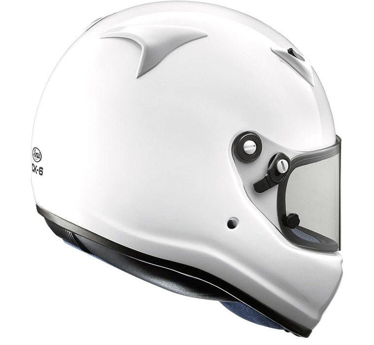 Arai White CK-6 CMR Child/Junior Race Helmet FIA/SNELL