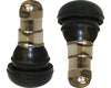 Short Tyre Valve Silver Cap Pair