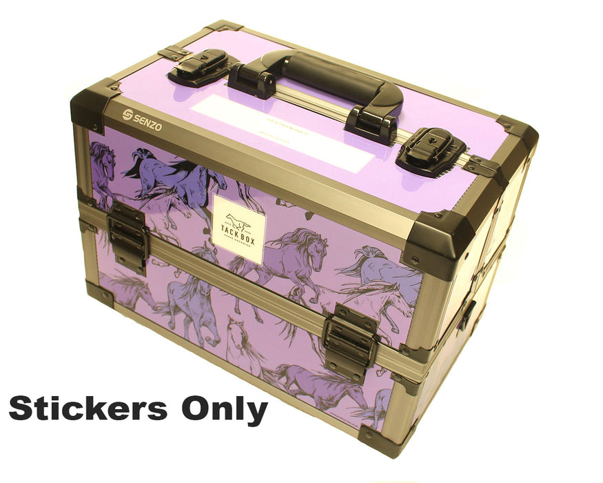 Tack Storage Box Sticker Set - Lilac