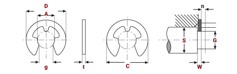 E-Clip Circlip