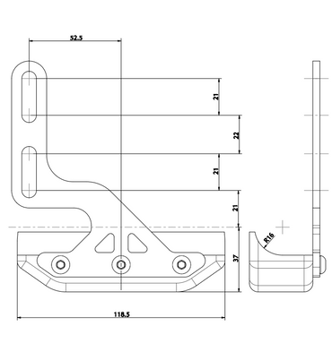 Righetti 4 Hole Brake Disc Protector Slide Mini KS604