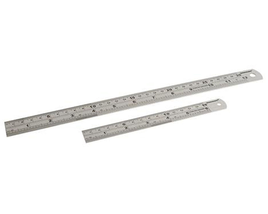 Silverline Stainless Steel Rule 2 Piece Set